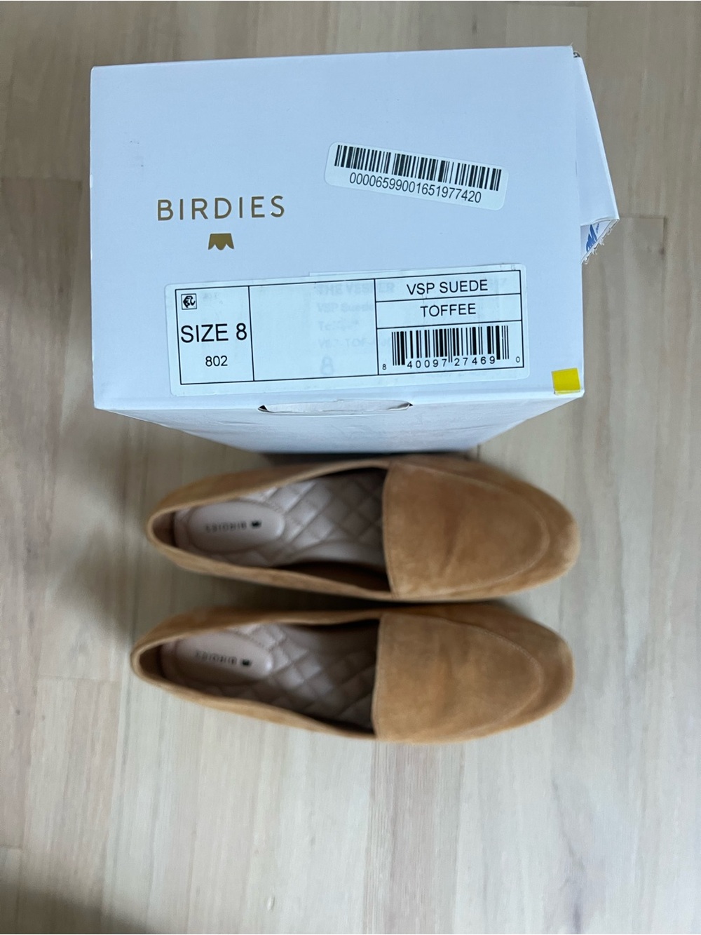 BIRDIES Suede Vesper Loafers-Flats - Picture 2 of 9